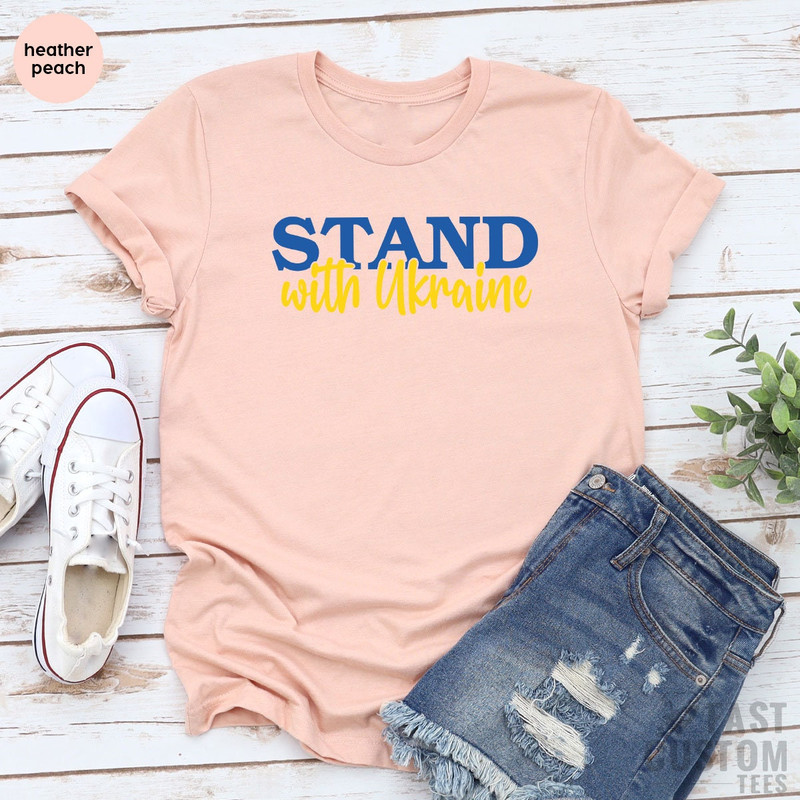 Stand with Ukraine Shirt, Support Ukraine Shirt, Pray for Ukraine T Shirt, Ukrainian Flag Tee, Anti War Shirt, Ukrainian Shirt, No War Shirt - 7.jpg