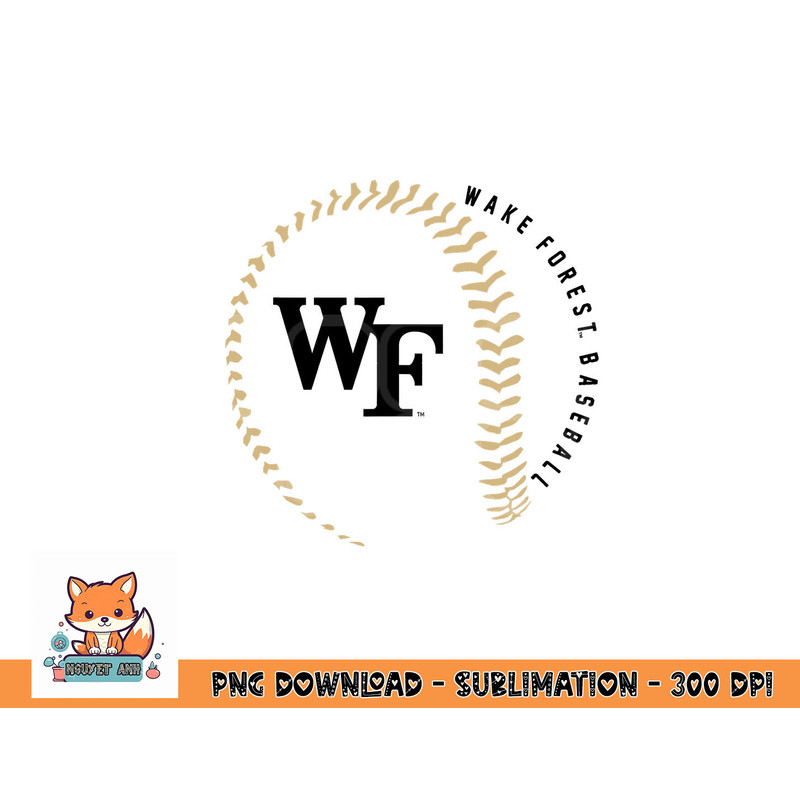 Wake Forest Demon Deacons Baseball Fastball White png, digital download copy.jpg
