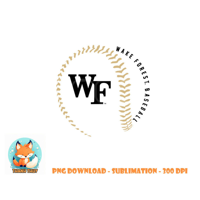 Wake Forest Demon Deacons Baseball Fastball White png, digital download copy.jpg