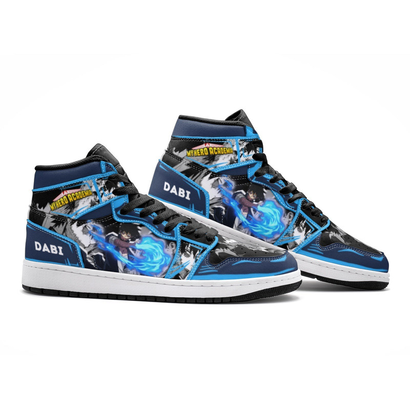 Dabi My Hero Academia JD1 Shoes, Dabi My Hero Academia Jordan 1 Shoes, Dabi My Hero Academia Shoes Sneaker