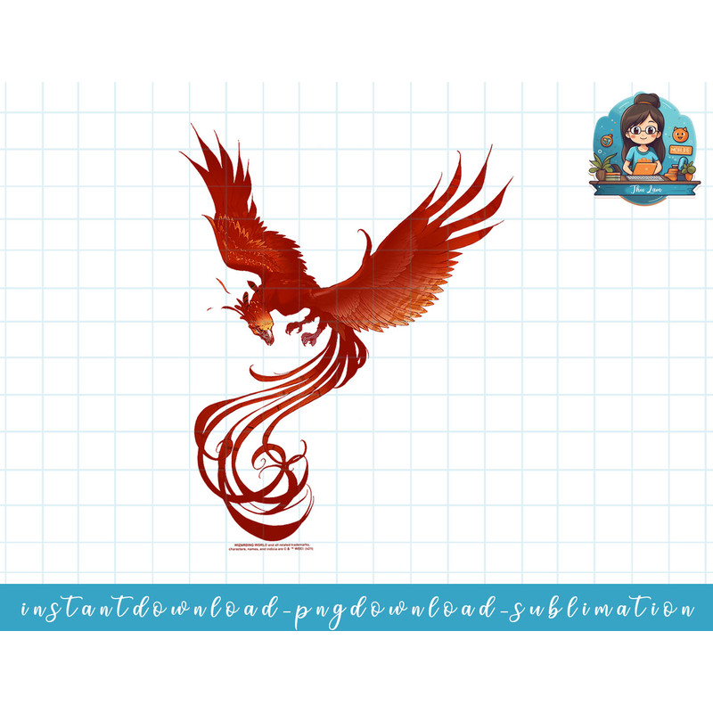 Harry Potter Phoenix Rising png, sublimate, digital download.jpg