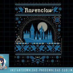 harry potter ravenclaw ugly christmas sweater pattern png, sublimate, digital download
