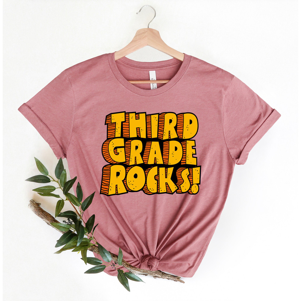 Third Grade Rock Shirt,3rd Grade Shirt,3rd Grade Team Shirt,Happy First Day of School,Back To School,Clasroom Crew Shirt,Teacher Squad Shirt - 2.jpg