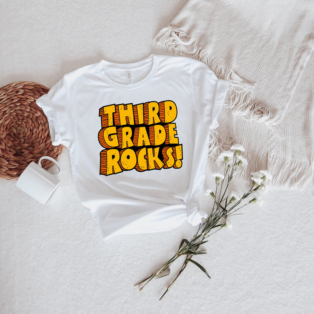 Third Grade Rock Shirt,3rd Grade Shirt,3rd Grade Team Shirt,Happy First Day of School,Back To School,Clasroom Crew Shirt,Teacher Squad Shirt - 3.jpg