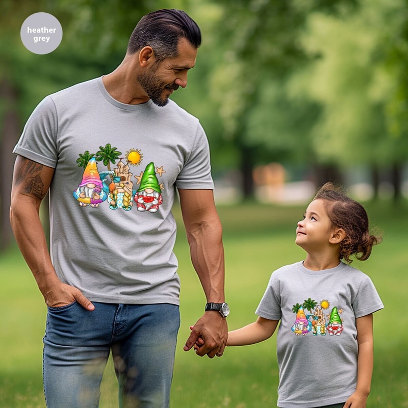 Summer Kids Shirts, Cute Beach T-Shirt, Gift for Kids, Holiday Toddler Shirts, Gnomes Graphic Tees, Vacation Outfit, Family Trip Shirts - 1.jpg