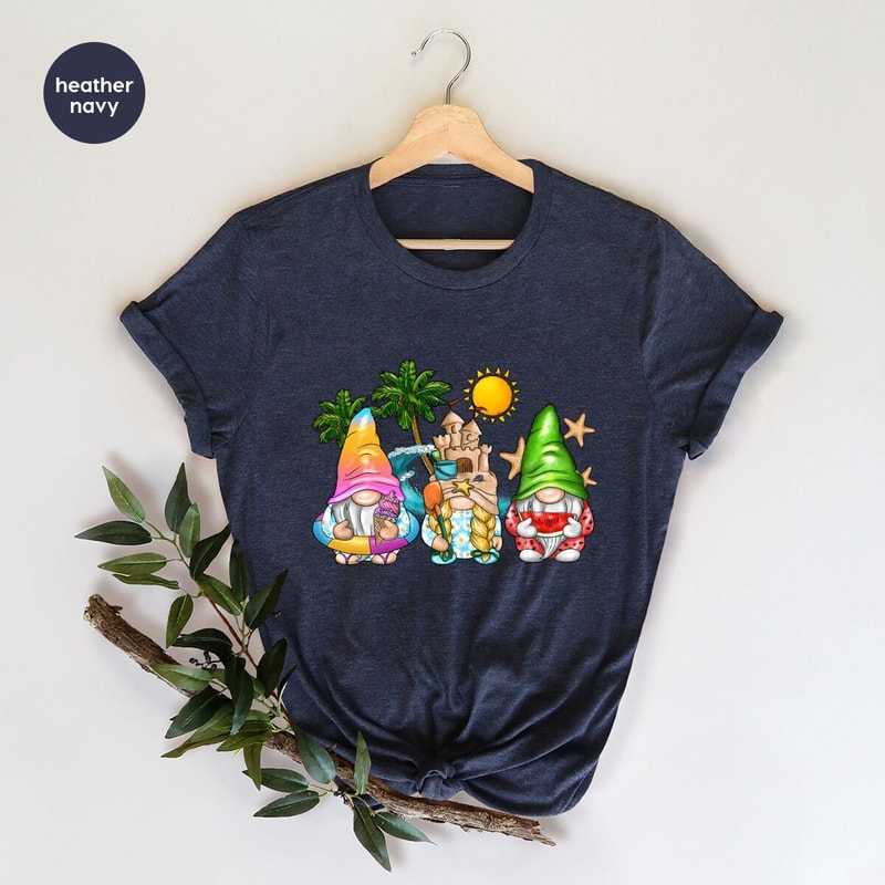 Summer Kids Shirts, Cute Beach T-Shirt, Gift for Kids, Holiday Toddler Shirts, Gnomes Graphic Tees, Vacation Outfit, Family Trip Shirts - 5.jpg