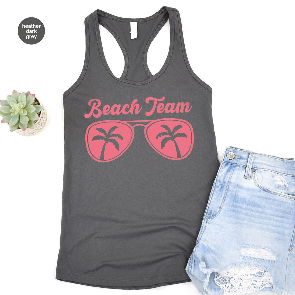 Summer Tank, Beach Graphic Tees, Vacation Tank, Summer Gift, Travel Tank, Sun Vneck Tank, Girls Trip Tank, Beach Outfit, Gift for Her - 5.jpg
