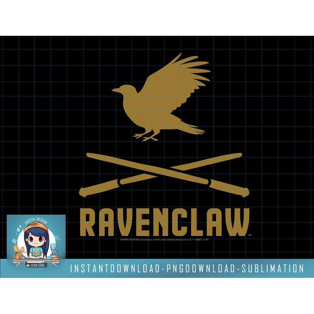 Harry Potter Ravenclaw Wands Crossed Logo png, sublimate, digital download.jpg