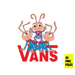 a bug's life vans png, vans logo png, a bug's life png, fashion brand logo png, ai file, cartoon png