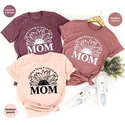 sunflower mom shirt, mothers day gift, mothers day shirt, mother gift, grandma tshirt, grandma gift, floral mama t-shirt