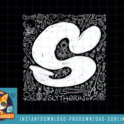 harry potter slytherin graphic doodles png, sublimate, digital download