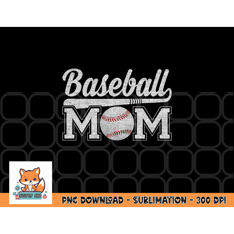 Womens Baseball Mom Mothers Day for Mama Mommy of Baseball Player png, digital download copy.jpg