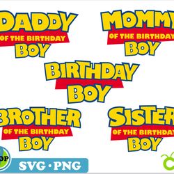 Toy Story Birthday Boy SVG PNG Family Bundle | Toy Story t shirt SVG, Toy Story svg, Toy Story png, Toy Story shirt svg