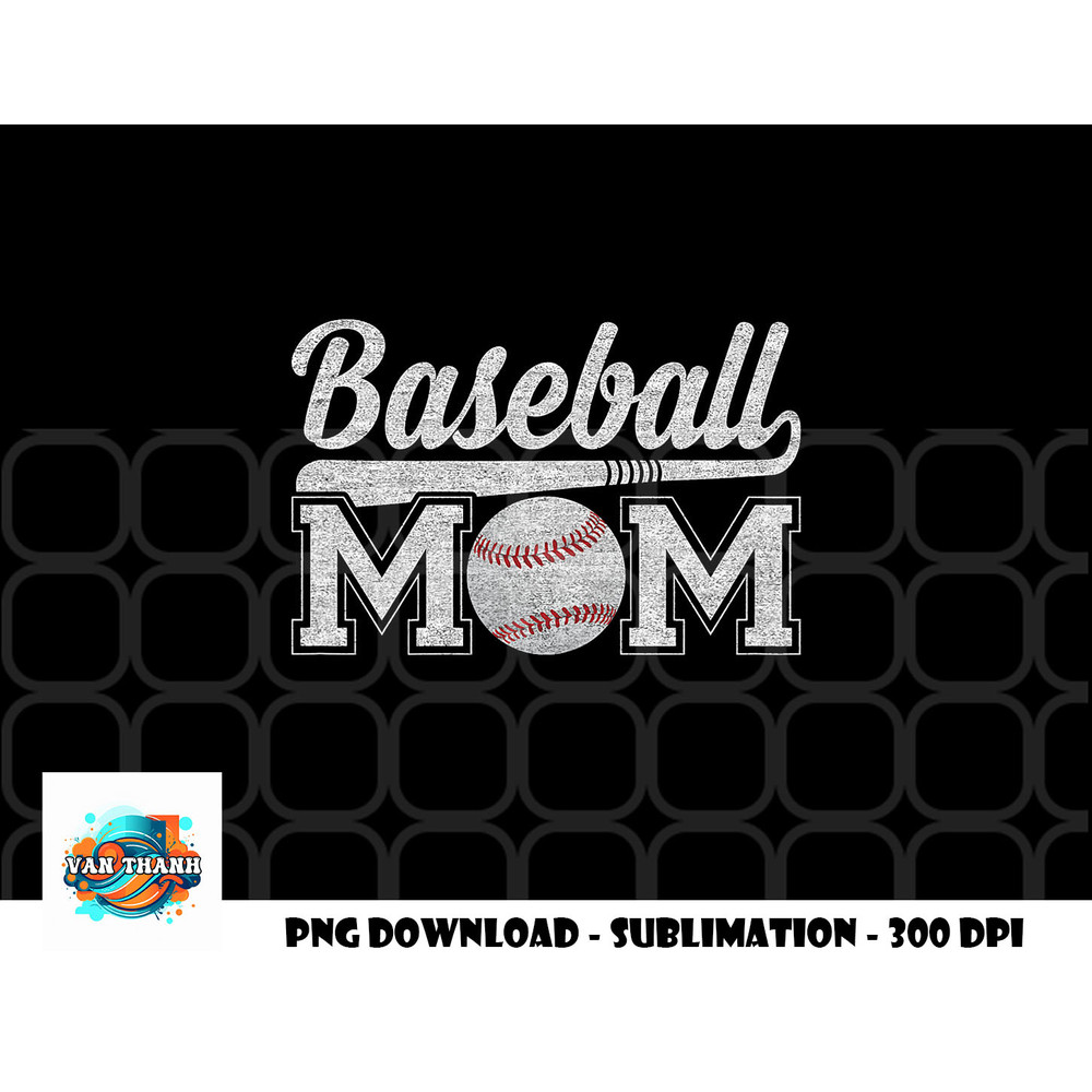 Womens Baseball Mom Mothers Day for Mama Mommy of Baseball Player png, digital download copy.jpg