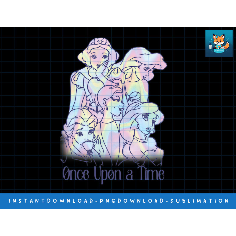 Disney Princess Group Neon Dreamy Once Upon A Time png, sublimate, digital print.jpg