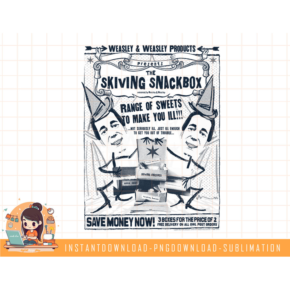 Harry Potter Skiving Snackbox png, sublimate, digital download.jpg