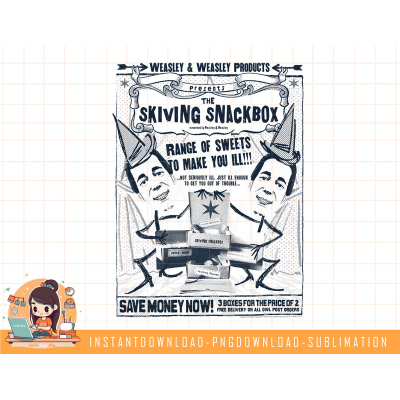 Harry Potter Skiving Snackbox png, sublimate, digital download.jpg