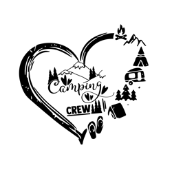 camping crew svg, camping with friends shirt svg, dxf png cut file for cricut silhouette cameo