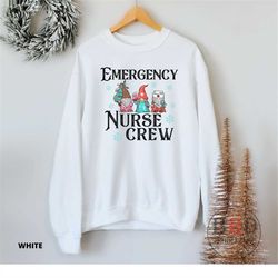emergency nurse crew sweatshirt, er nurse christmas sweater, nurse team matching sweatshirts, nurse appreciation gift, e