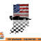 Womens Indiana American Flag to Checkered Flag Graphic V-Neck png, digital download copy.jpg