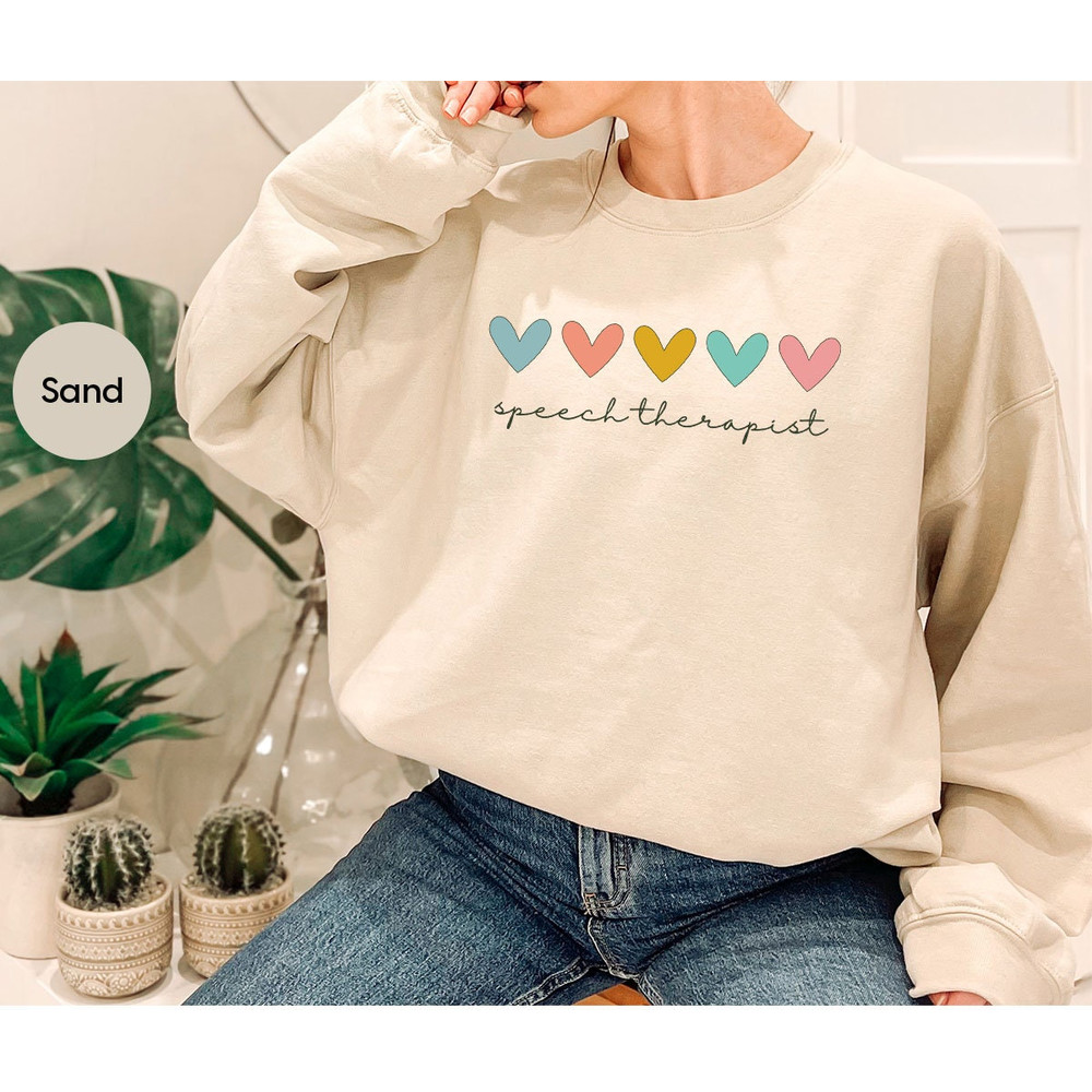 Therapist Graphic Tees, Speech Therapy Crewneck Sweatshirt, Speech Therapy T-Shirt, Speech Therapist Shirt, Theraphist Gift, Gift for Her - 7.jpg