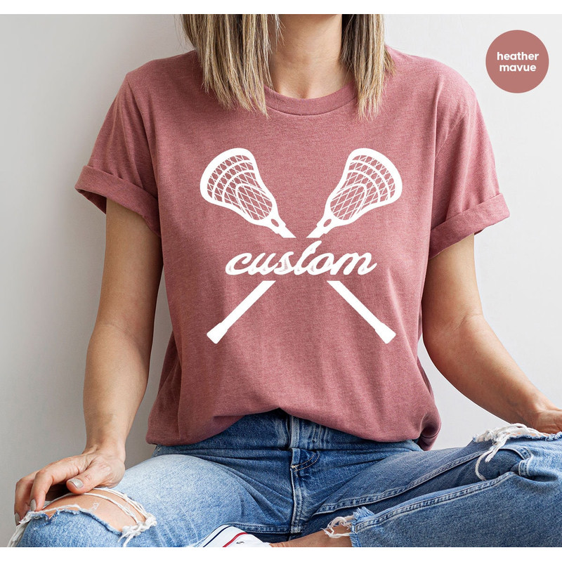 Trendy Lacrosse Player Gifts, Custom Lacrosse Clothing, Cool Sports Graphic Tees, Lacrosse Mom VNeck TShirt, Personalized Lacrosse Coach Tee - 5.jpg