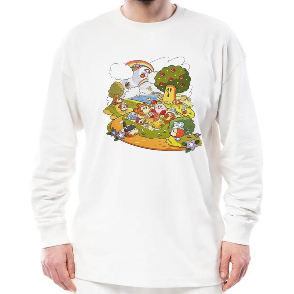 Kirby And Friends Summer Shirt, Unisex Clothing, Shirt For Men Women, Graphic Design, Unisex Shirt