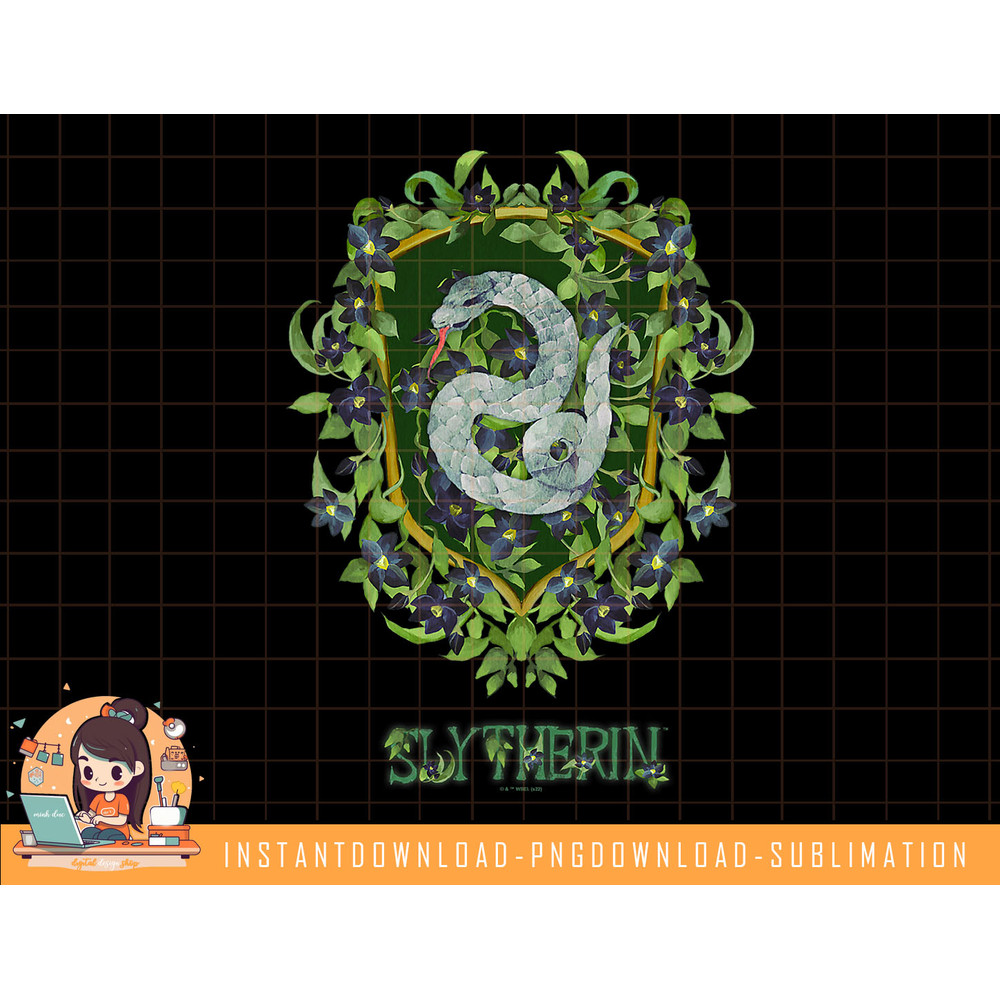 Harry Potter Slytherin Badge Watercolor png, sublimate, digital download.jpg