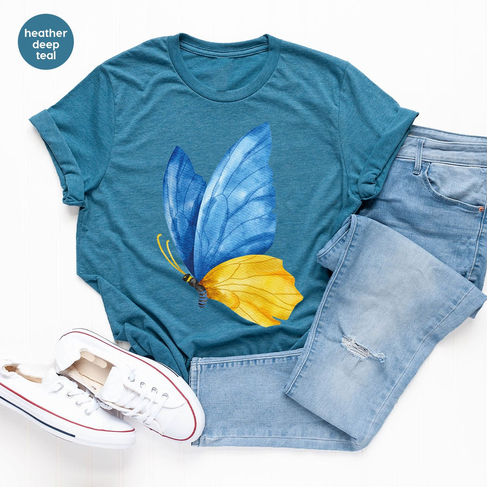 Ukraine Shirt, Ukraine Crewneck Sweatshirt, Ukraine Shirts for Women, Ukraine Flag Graphic Tees, Ukrainian Gifts, Support Ukraine TShirts - 3.jpg