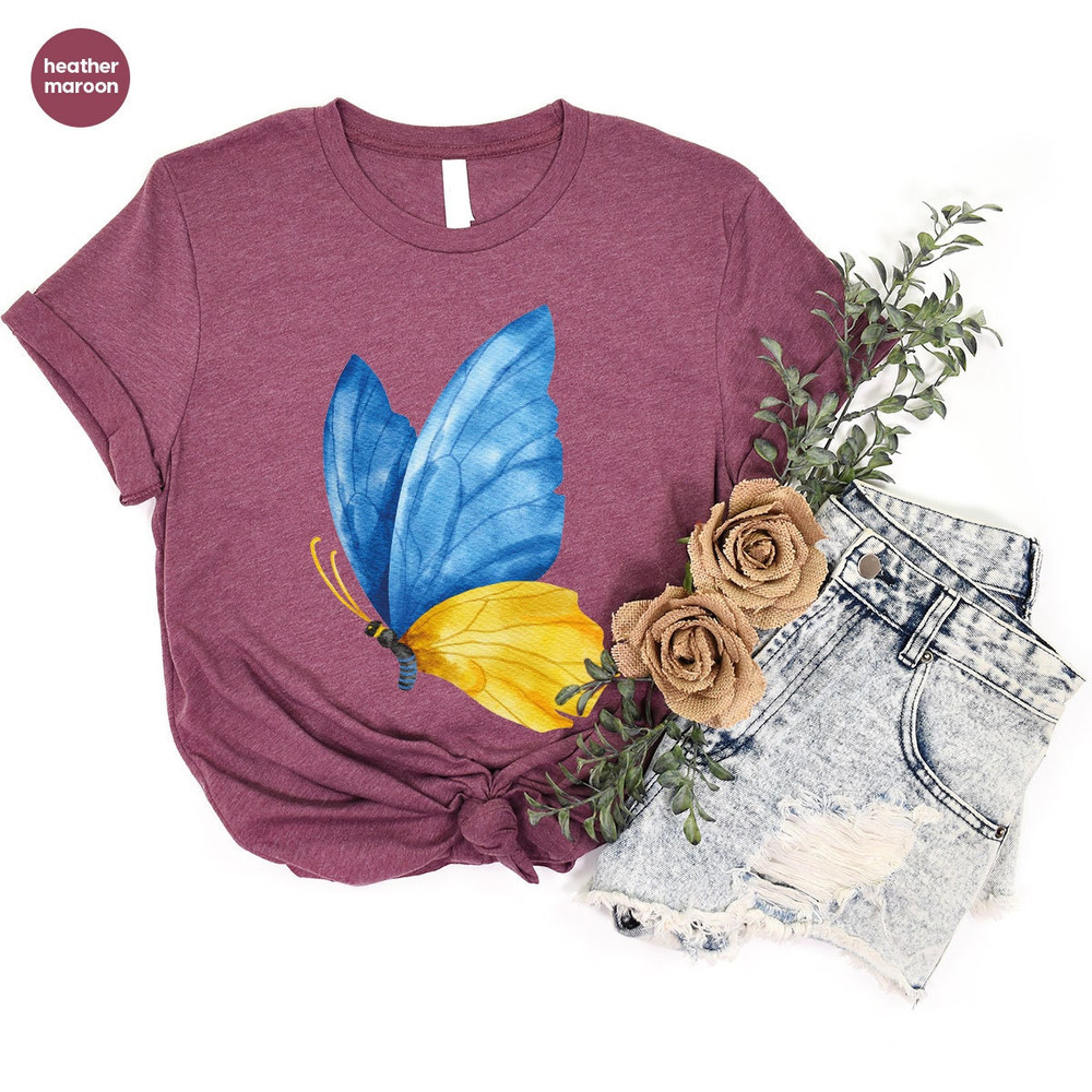 Ukraine Shirt, Ukraine Crewneck Sweatshirt, Ukraine Shirts for Women, Ukraine Flag Graphic Tees, Ukrainian Gifts, Support Ukraine TShirts - 4.jpg