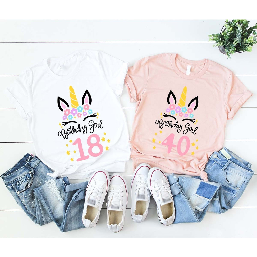 Unicorn Birthday Shirts, Birthday Gifts for Her, Toddler Birthday Shirts, Birthday Baby Gift, Cute Youth Shirts, Birthday Shirts for Women - 1.jpg
