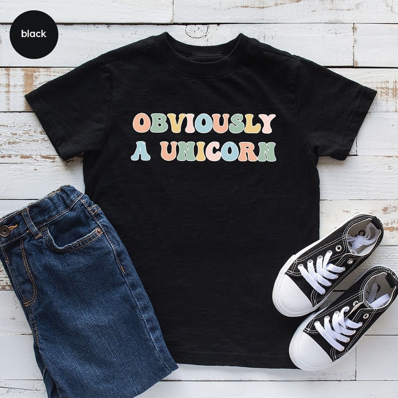 Unicorn Shirt, Cute Kids Shirts, Toddler Shirt, Kids Unicorn Tee, Funny Womens Clothing, Gift for Her, Womens Vneck TShirts, Gift for Sister - 1.jpg