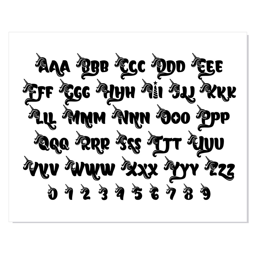 Unicorn Font svg 3.jpg