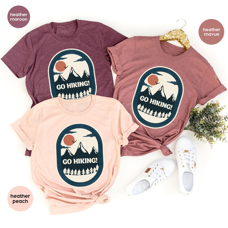 Vacation Vneck Shirt, Adventure T-Shirt, Hiking Shirt, Camping Shirt, Camping Gift, Travel Graphic Tees, Travel Shirt, Nature T-Shirt - 3.jpg