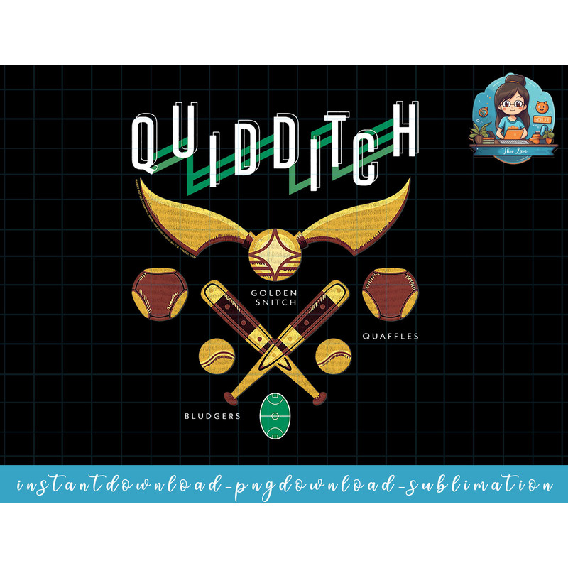 Harry Potter Quidditch Equipment Logo png, sublimate, digital download.jpg