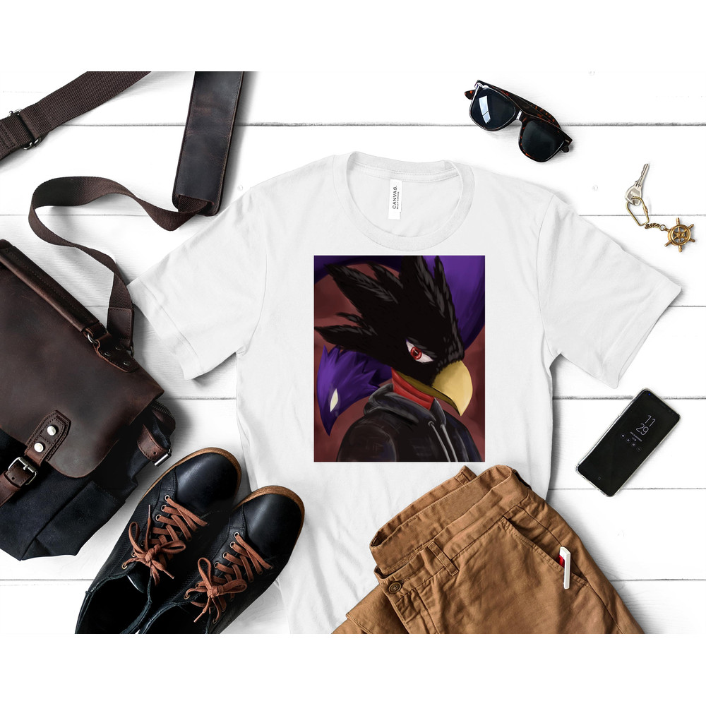 Fumikage Tokoyami and Dark Shadow Classic T-Shirt 81_White_White.jpg