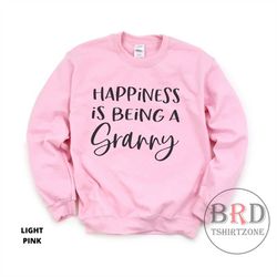 granny sweatshirt, gift for granny, happiness is being a granny, pregnancy announcement, mothers day gift for granny, gr