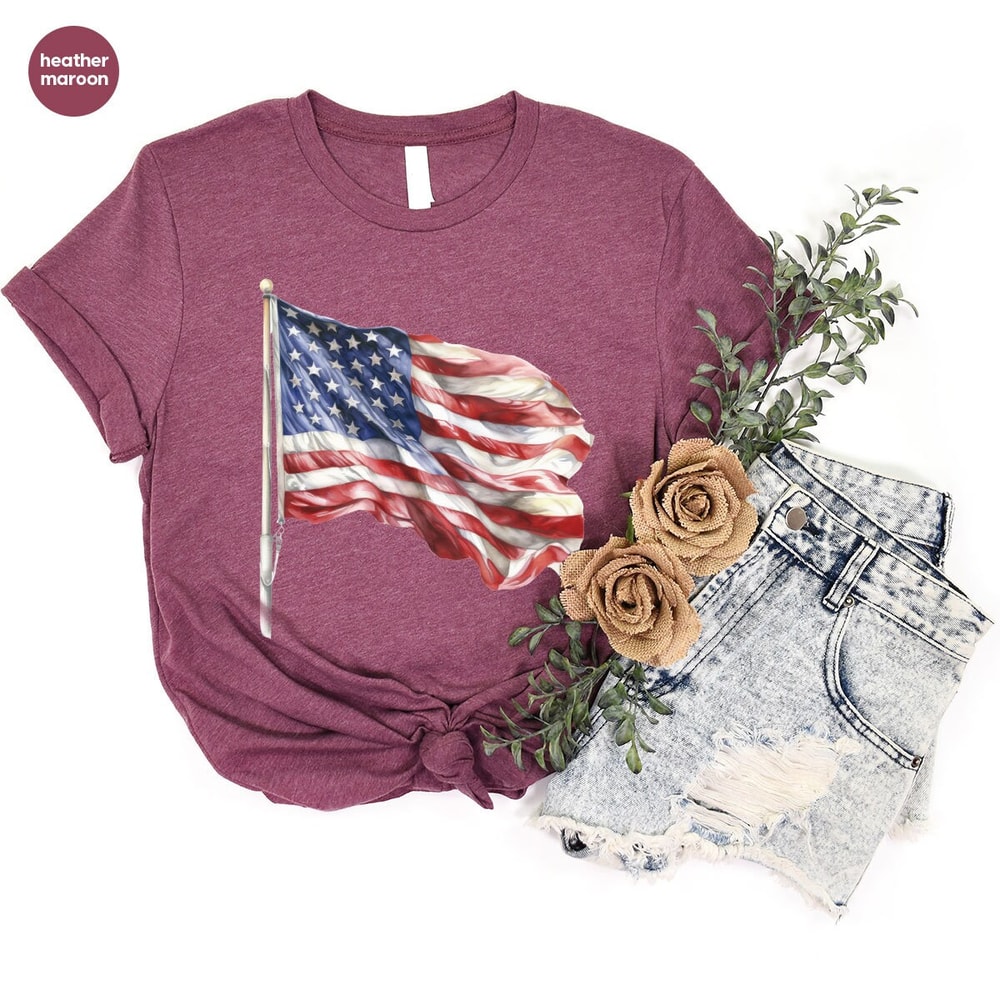 Vintage American Flag Shirt, Memorial Day Graphic Tees, Cool 4th of July Gift, Independence Day Tee, Patriotic Outfit, Gifts for American - 6.jpg