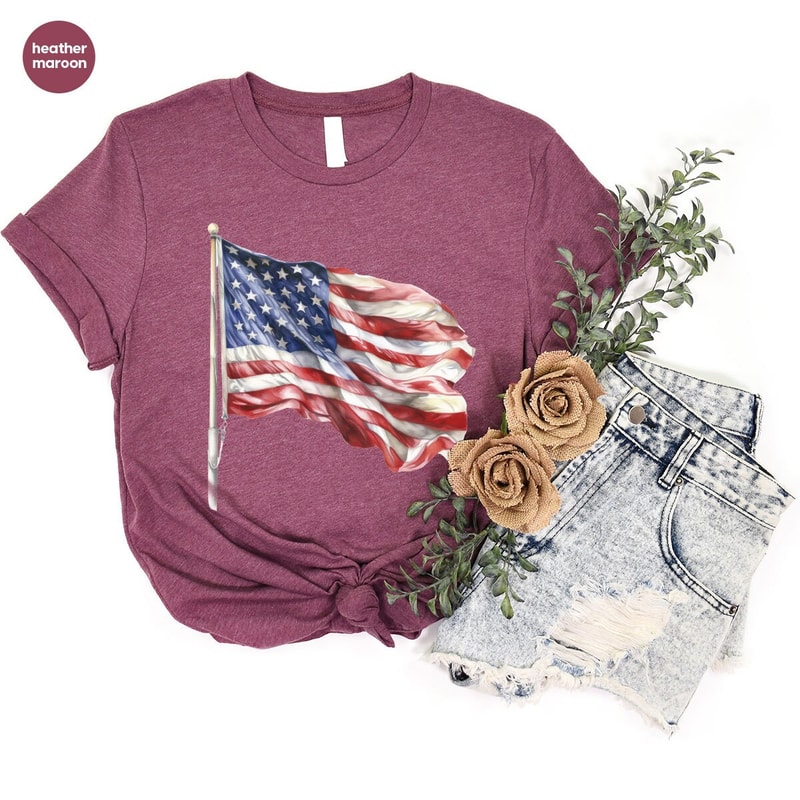 Vintage American Flag Shirt, Memorial Day Graphic Tees, Cool 4th of July Gift, Independence Day Tee, Patriotic Outfit, Gifts for American - 6.jpg