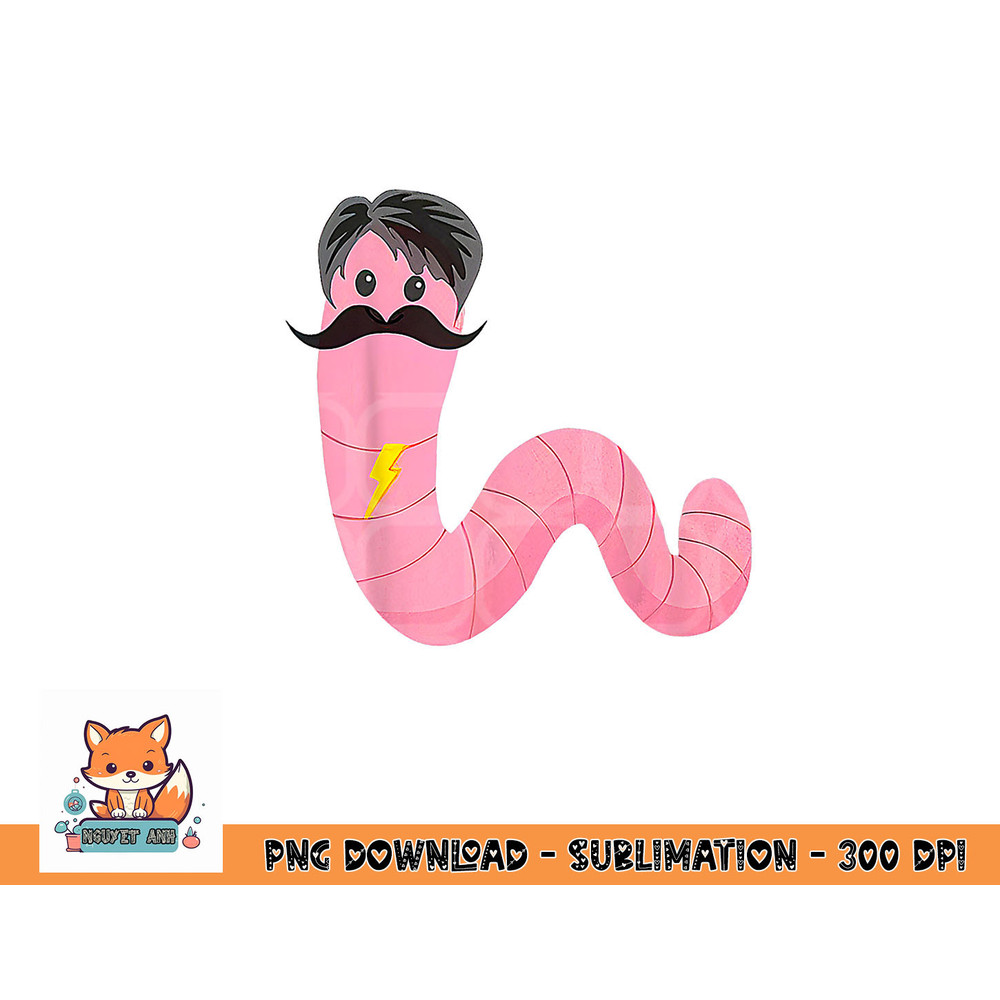 Worm With A Mustache James Tom Ariana Reality png, digital download copy.jpg