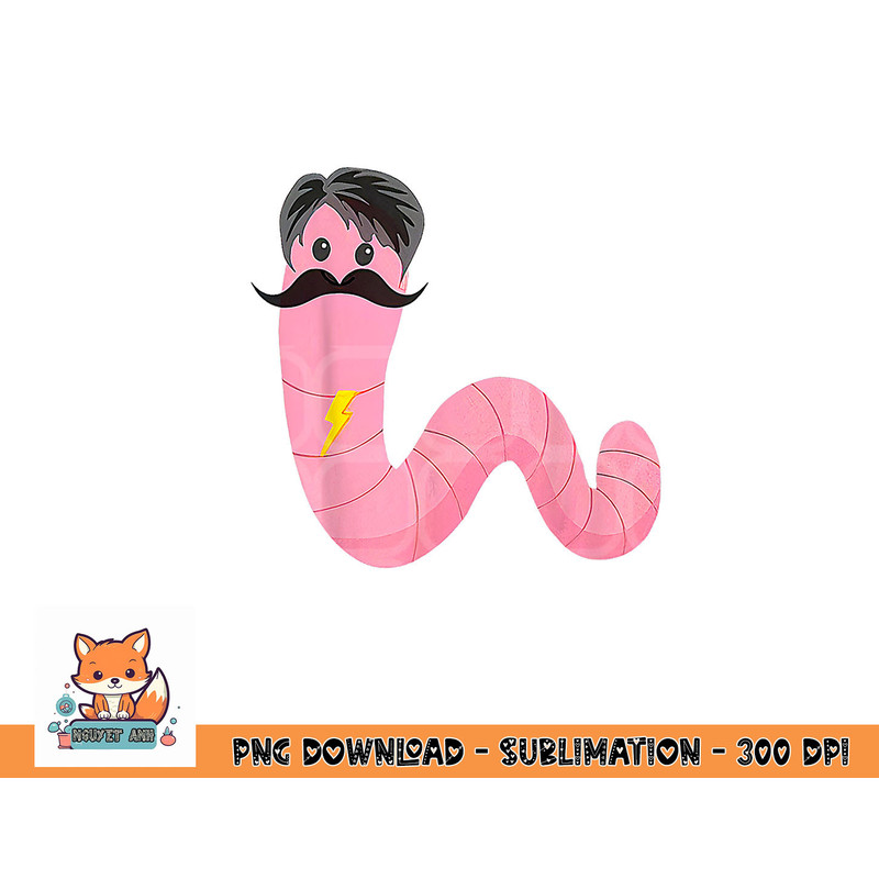Worm With A Mustache James Tom Ariana Reality png, digital download copy.jpg