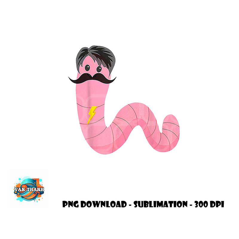 Worm With A Mustache James Tom Ariana Reality png, digital download copy.jpg