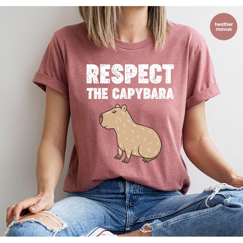 Vintage Capybara Shirt, Capybara Clothing, Capybara T-Shirt, Capybara Crewneck Sweatshirt, Capybara Graphic Tees, Gift for Him, Gift for Her - 5.jpg