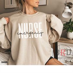 emergency nurse gift, nurse sweatshirt, er nurse sweater, new nurse gift, nurse graduate student, nurse appreciation gif