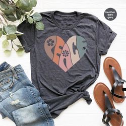 vintage t shirt, peace shirt, graphic tees vintage, peace heart shirt, groovy shirt, groovy peace shirt, boho shirt, shi