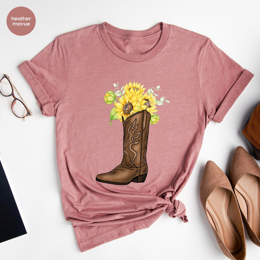 Vintage T Shirt, Country Shirt, Western Shirt, Boho Shirt, Southern Shirt, Flower Shirt, Texas Shirt, Shirts For Women, Gifts For Her - 5.jpg