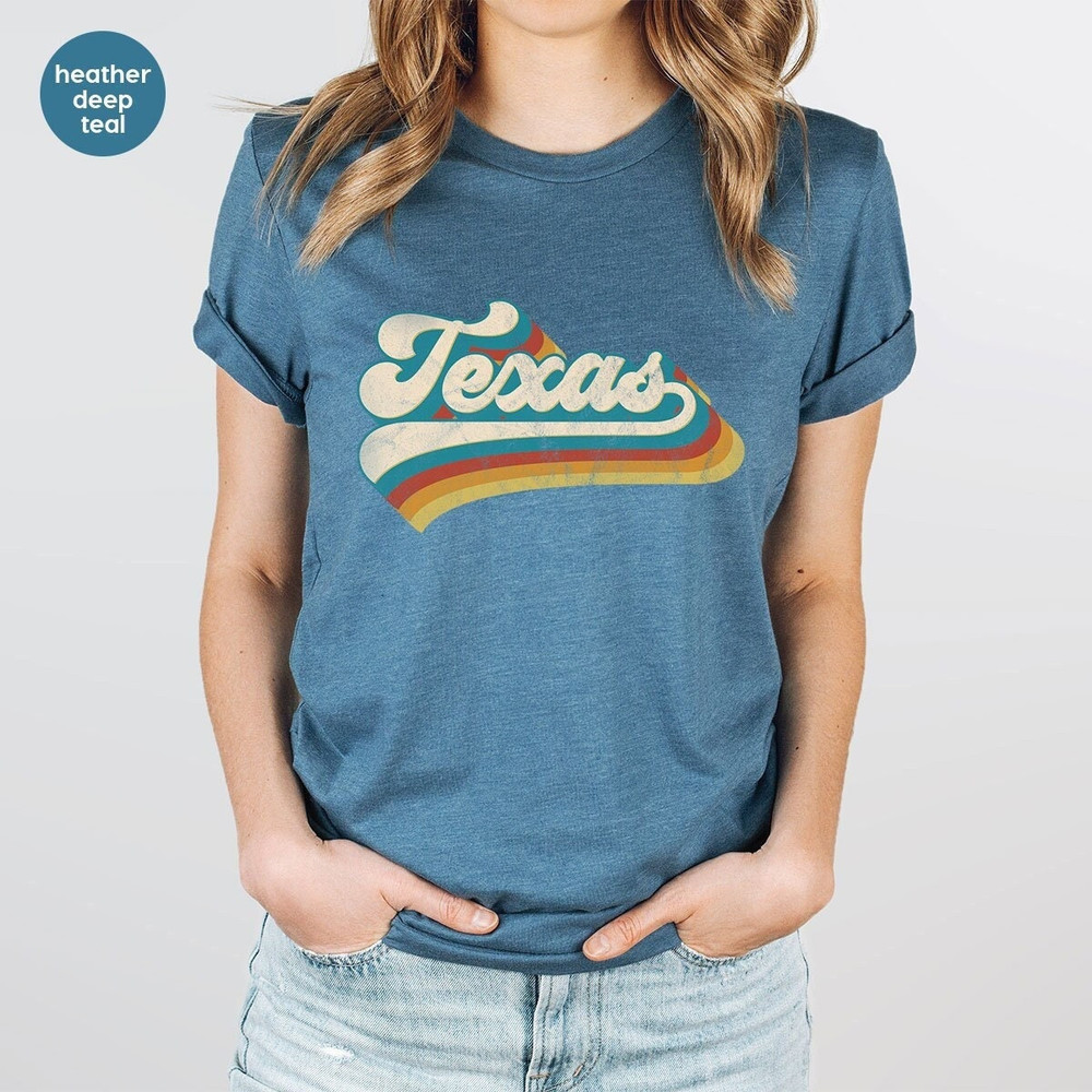 Vintage Texas Shirt, Texas Fan Shirt, Vintage T Shirt, Texas Pride, College Student Gifts, State Shirts, Texas T-Shirt, Texas Cities Shirt - 1.jpg