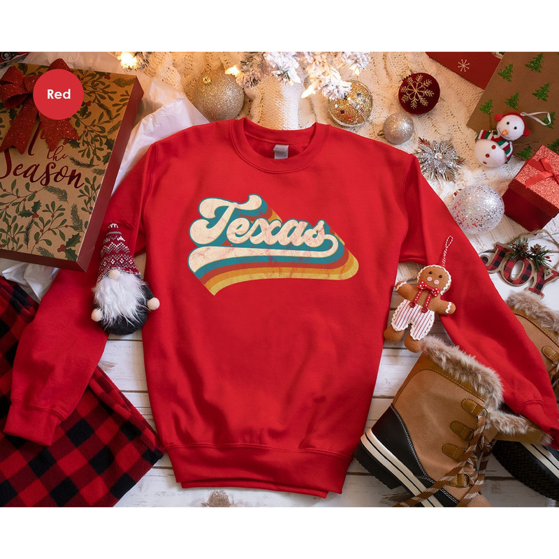 Vintage Texas Long Sleeve, Texas Fan Hoodie, Vintage Sweatshirt, Texas Pride, College Student Gifts, State Shirts, Texas Shirt, Texas Cities - 4.jpg