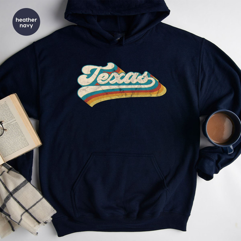 Vintage Texas Long Sleeve, Texas Fan Hoodie, Vintage Sweatshirt, Texas Pride, College Student Gifts, State Shirts, Texas Shirt, Texas Cities - 7.jpg