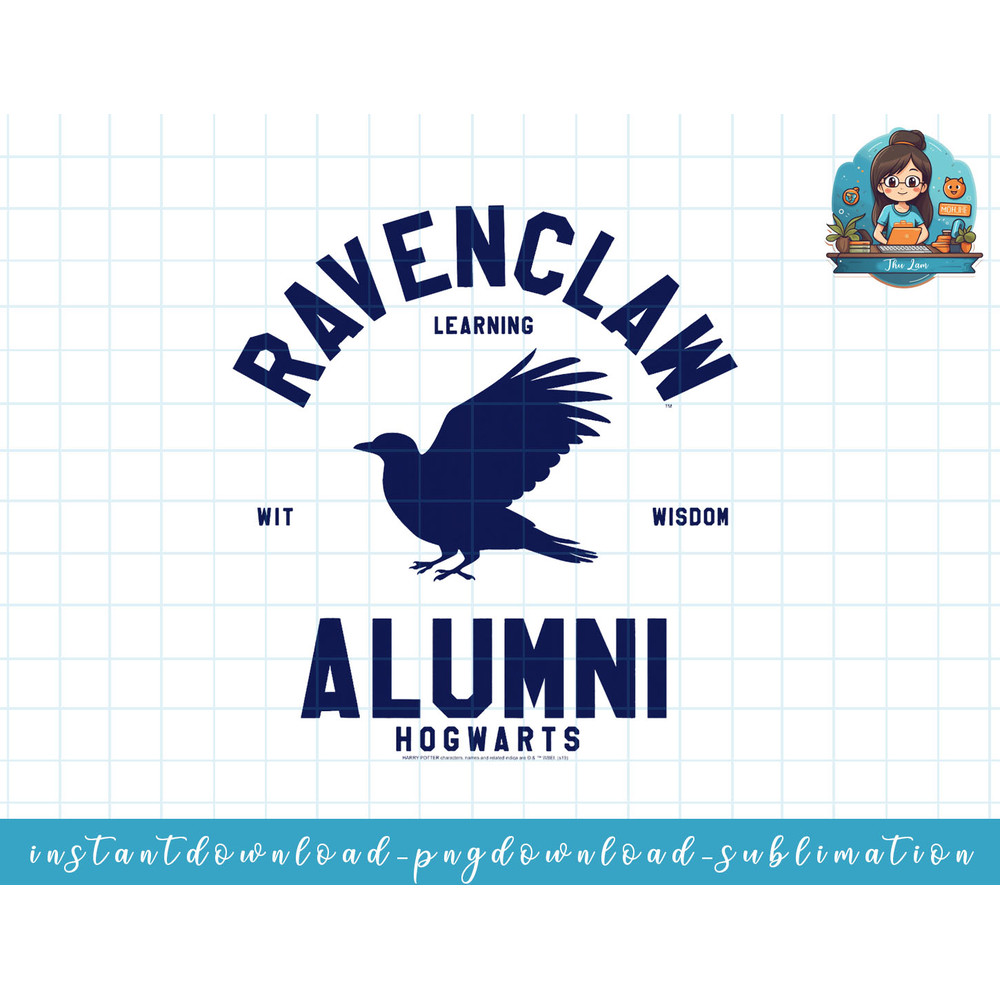 Harry Potter Ravenclaw Alumni Logo png, sublimate, digital download.jpg